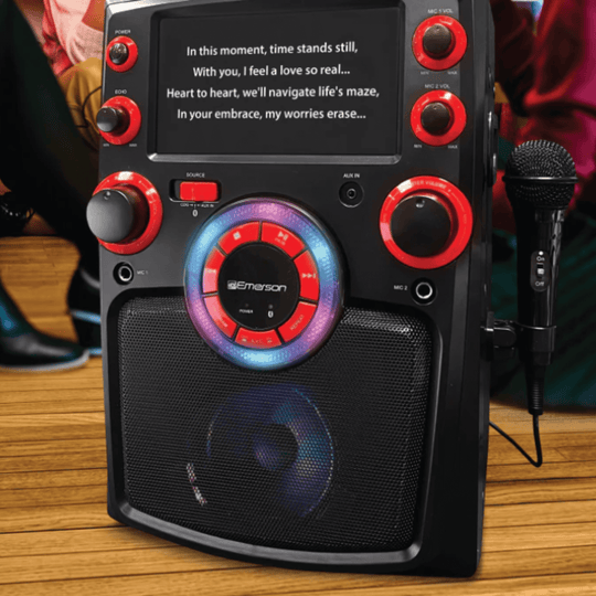 Emerson Bluetooth Karaoke System with Mic