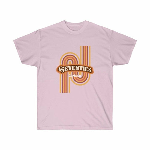 Womens Retro 70's Cotton T-Shirt.