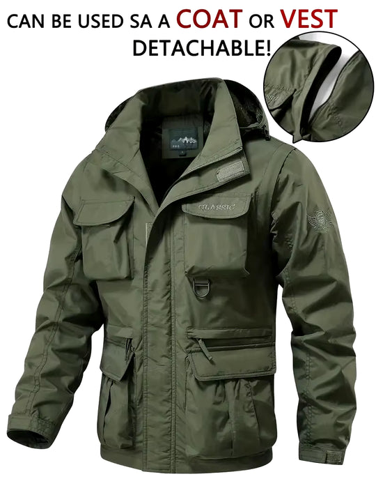 Men Windproof Hooded Jacket