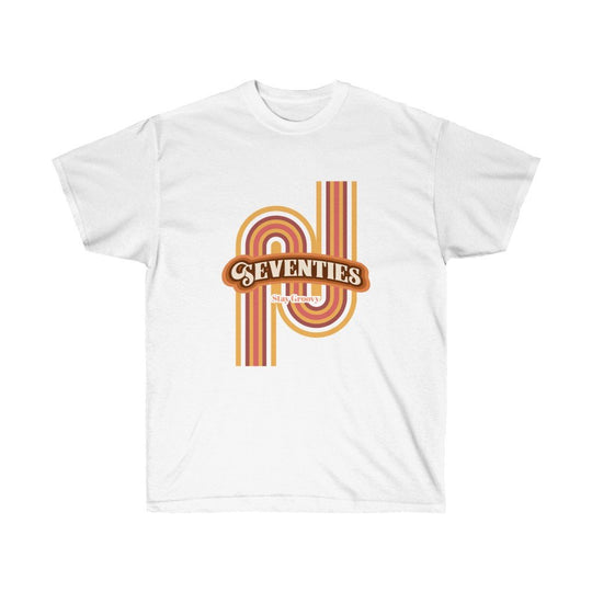 Womens Retro 70's Cotton T-Shirt.