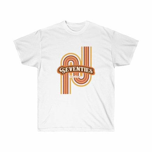 Womens Retro 70's Cotton T-Shirt.