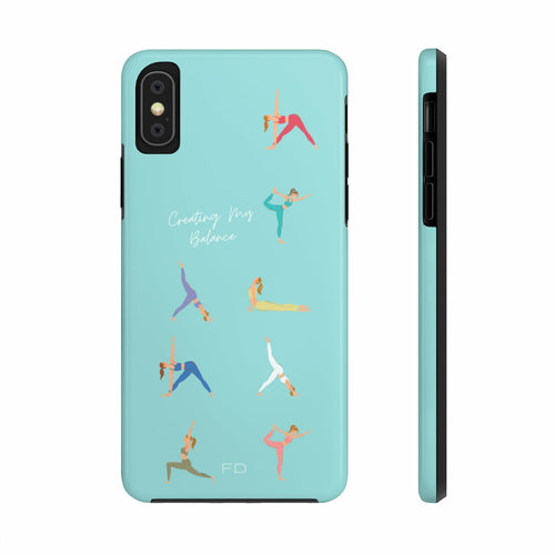 Yoga Poses iPhone Case with Wireless Charging – Stylish & Functional Protection