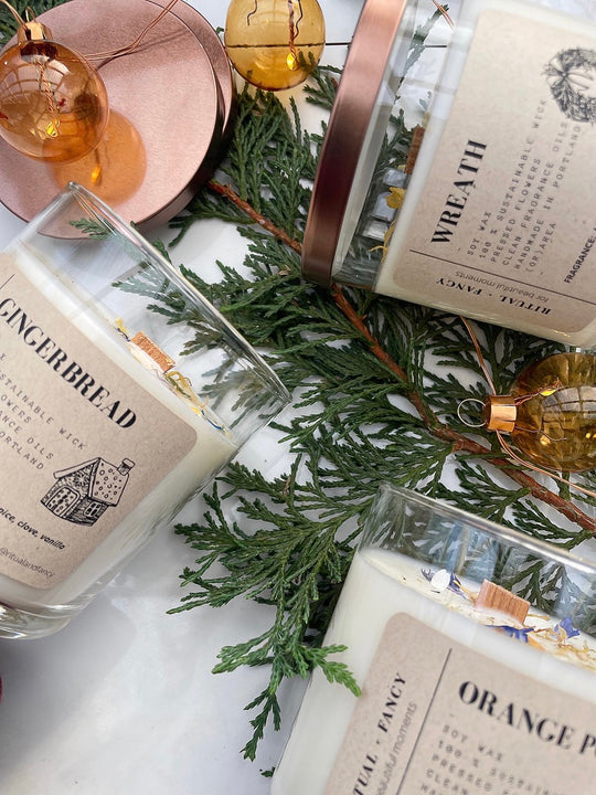 Wreath (Clean Burning Candle)