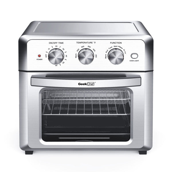 Stainless steel 1500W Air fryer toaster oven with 4 blades