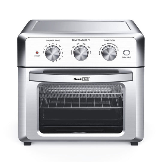 Stainless steel 1500W Air fryer toaster oven with 4 blades