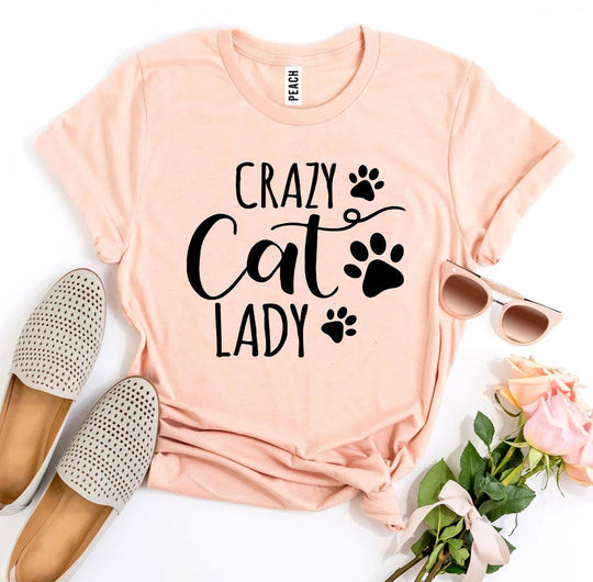 Crazy Cat Lady T-shirt – Fun and Comfy Cat Lover Graphic Tee