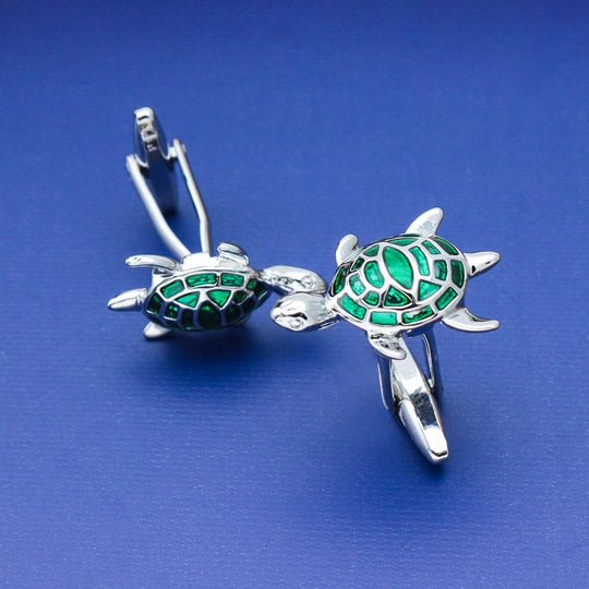 Green Turtle Cufflinks