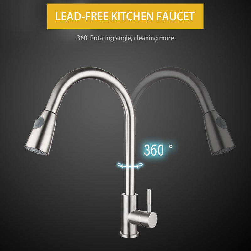 Extricable Kitchen Sink Faucet Swivel Mixer Spout