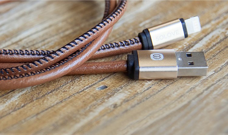 Leather Lightning Android Type-C Micro USB Cable