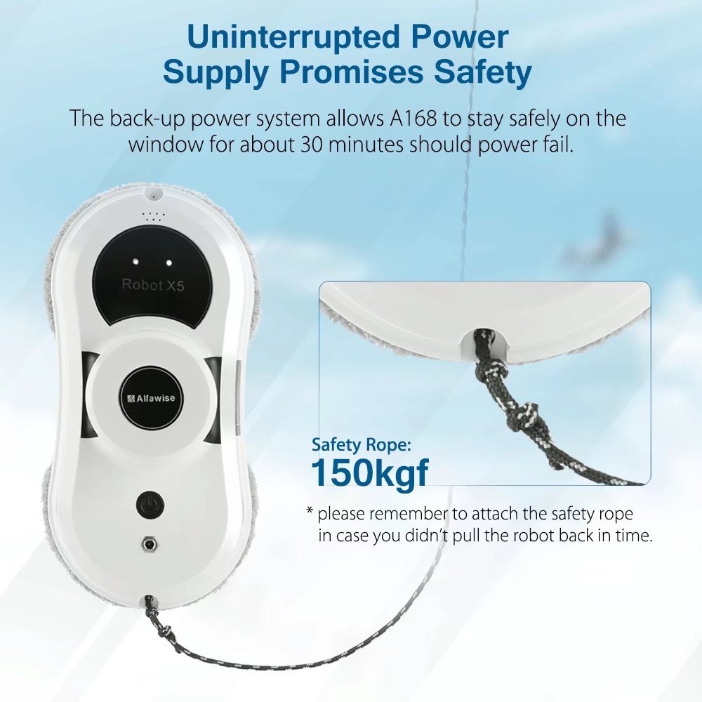 Automatic Window Cleaning Robot - Smart Glass Cleaner for Home & Office