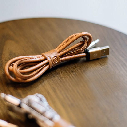 Leather Lightning Android Type-C Micro USB Cable