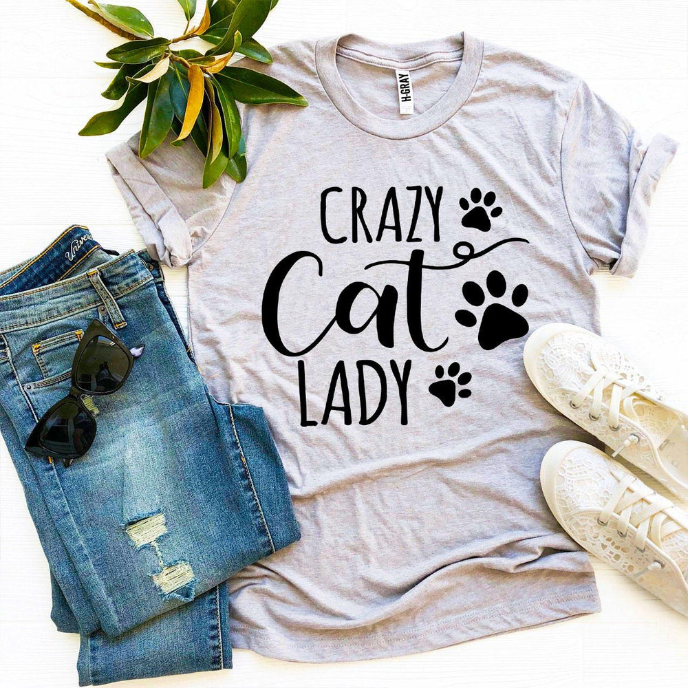 Crazy Cat Lady T-shirt – Fun and Comfy Cat Lover Graphic Tee