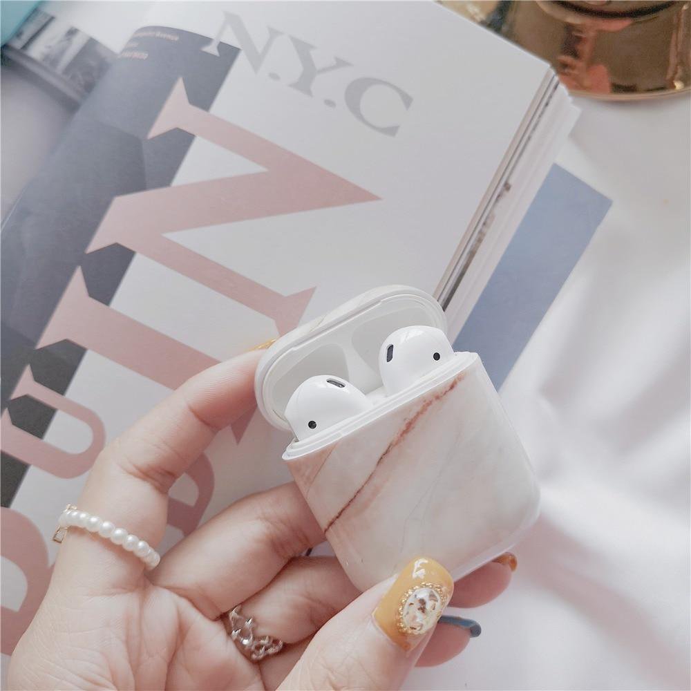 Marble AirPods Protective Case – Sleek & Durable Cover