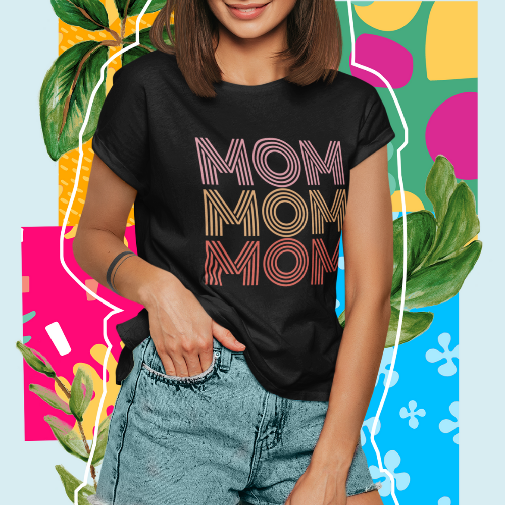 Womens Mom Logo T-Shirt.