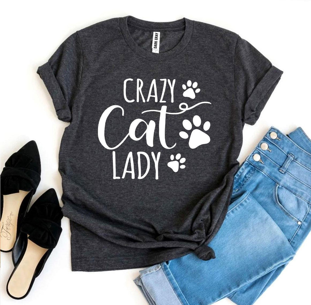 Crazy Cat Lady T-shirt – Fun and Comfy Cat Lover Graphic Tee