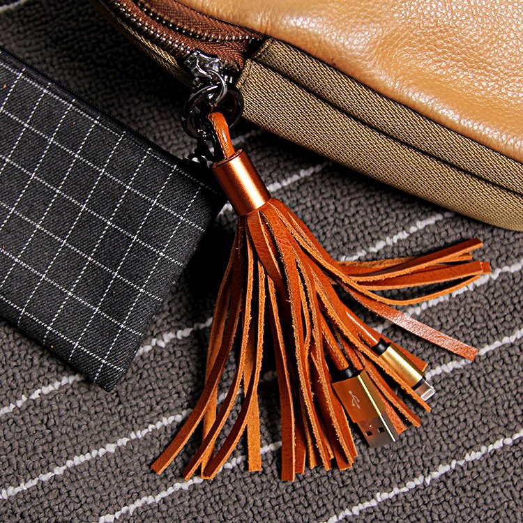 Tassel Keychain Cable – Stylish & Functional Charging Cable