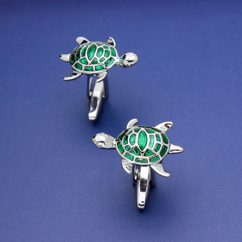 Green Turtle Cufflinks