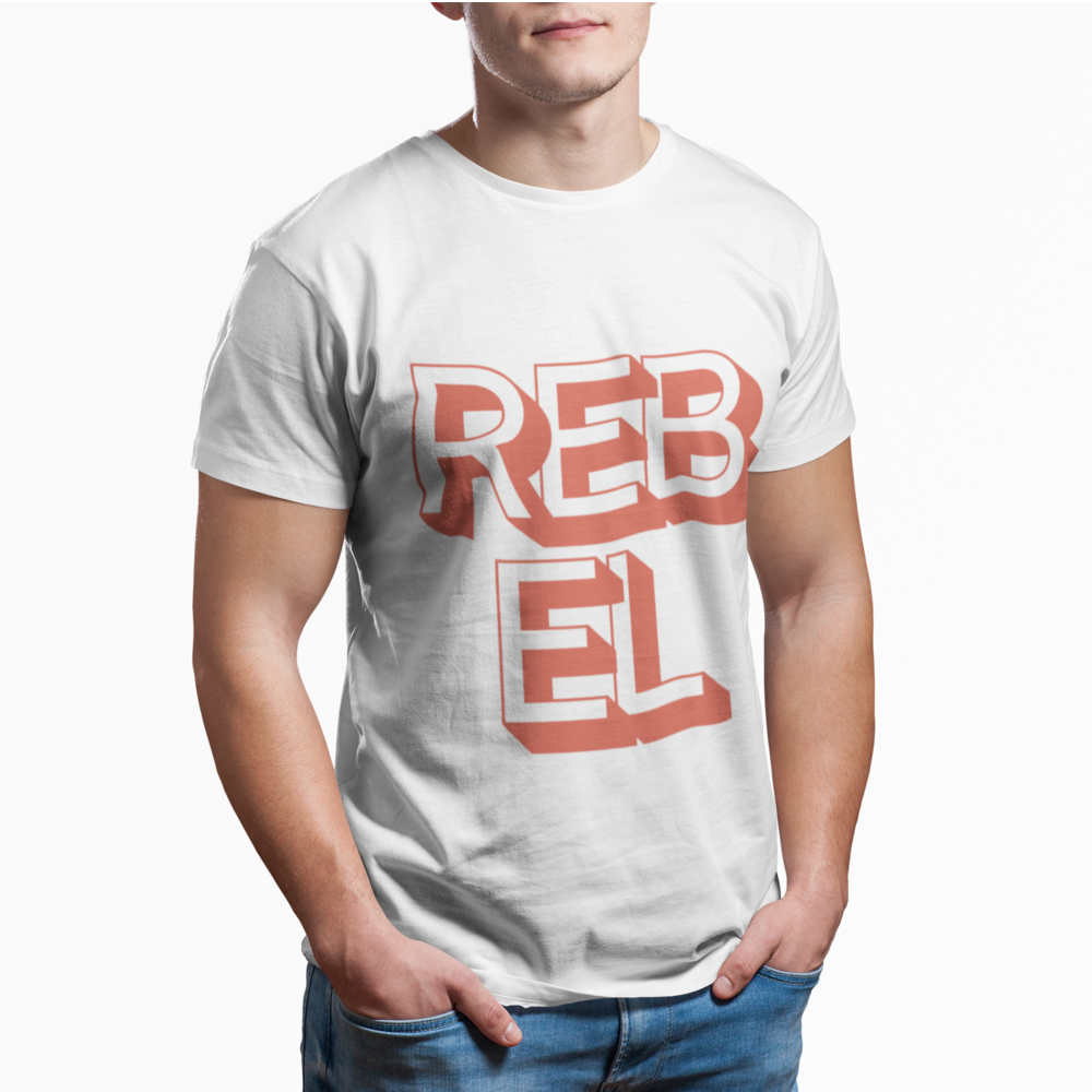 Men’s Rebel Logo T-Shirt – Casual Graphic Tee with Bold Style