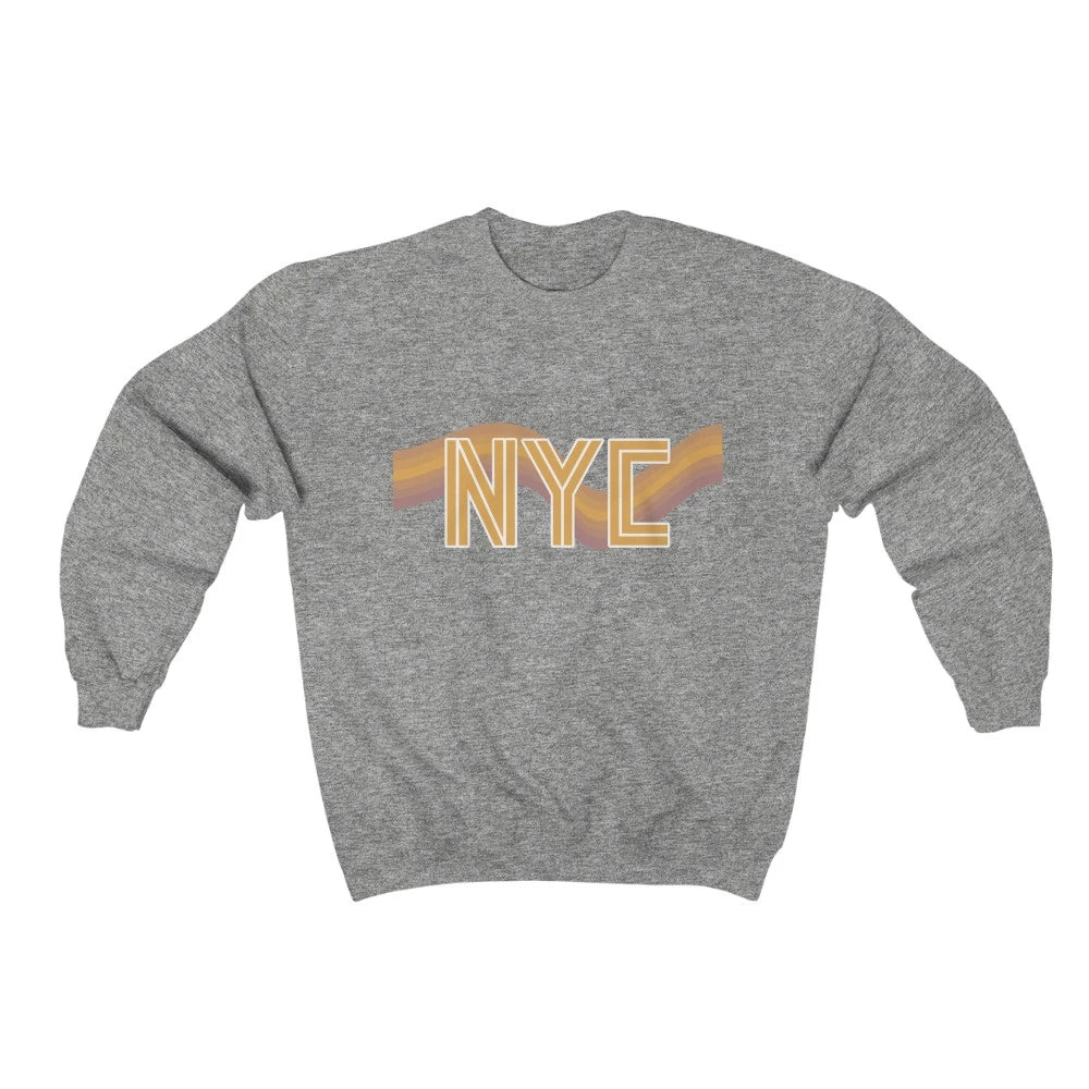 Womens NYC Retro 70's Crewneck Sweatshirt.