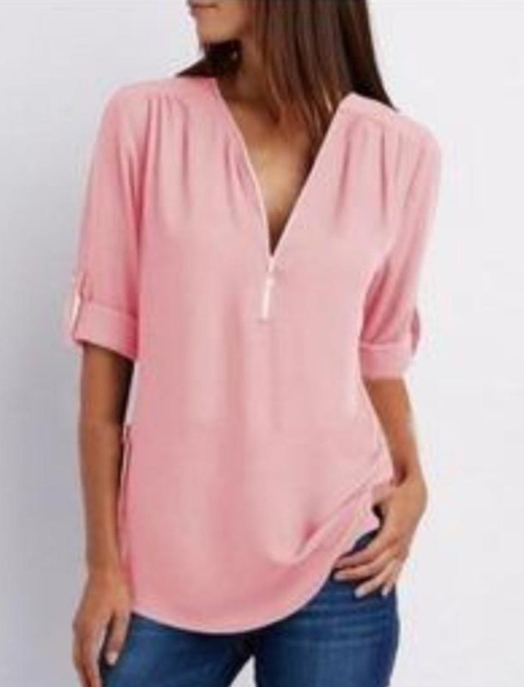 Womens V Neck Blouse.