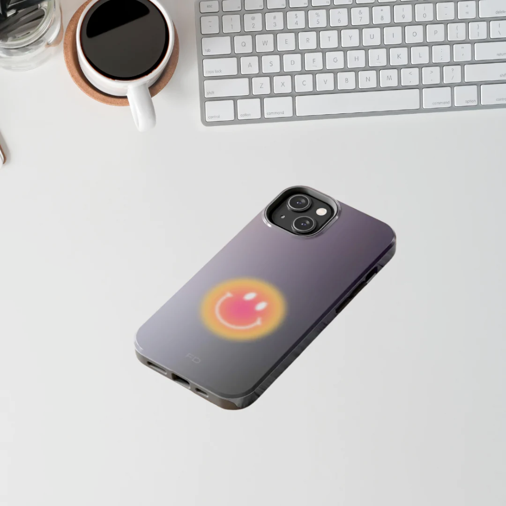 Smiley Face Wireless Charging Case – Fun, Fast Charging Protection