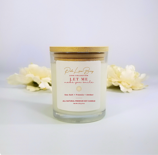 Let Me Make You Smile Handcrafted All Natural Premium Soy Candle