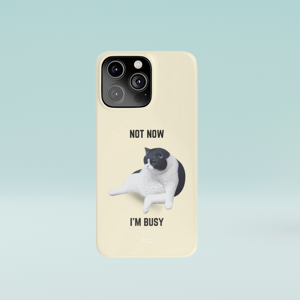 Bored Cat iPhone 14 Case – Cute & Durable Protection