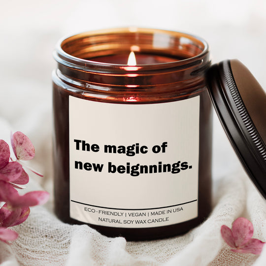 The magic of new beignnings Candle