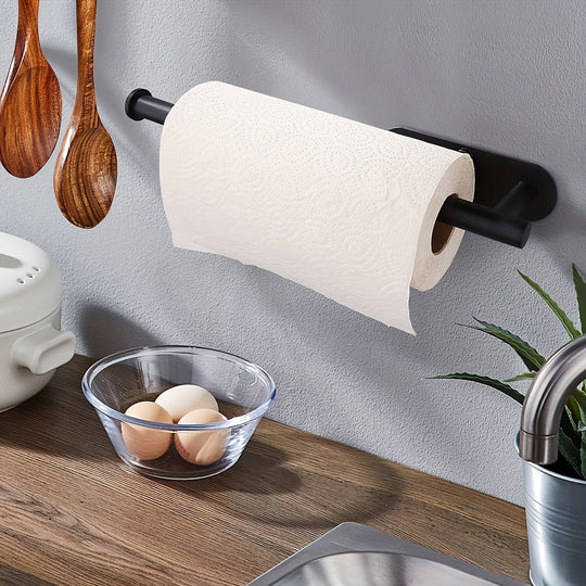 One Self-Adhesive Paper Towel Holder - Durable Stainless Steel Roll