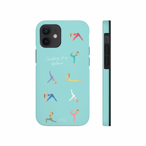 Yoga Poses iPhone Case with Wireless Charging – Stylish & Functional Protection