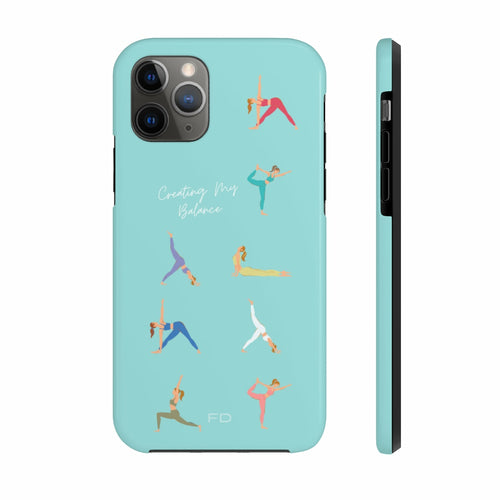 Yoga Poses iPhone Case with Wireless Charging – Stylish & Functional Protection