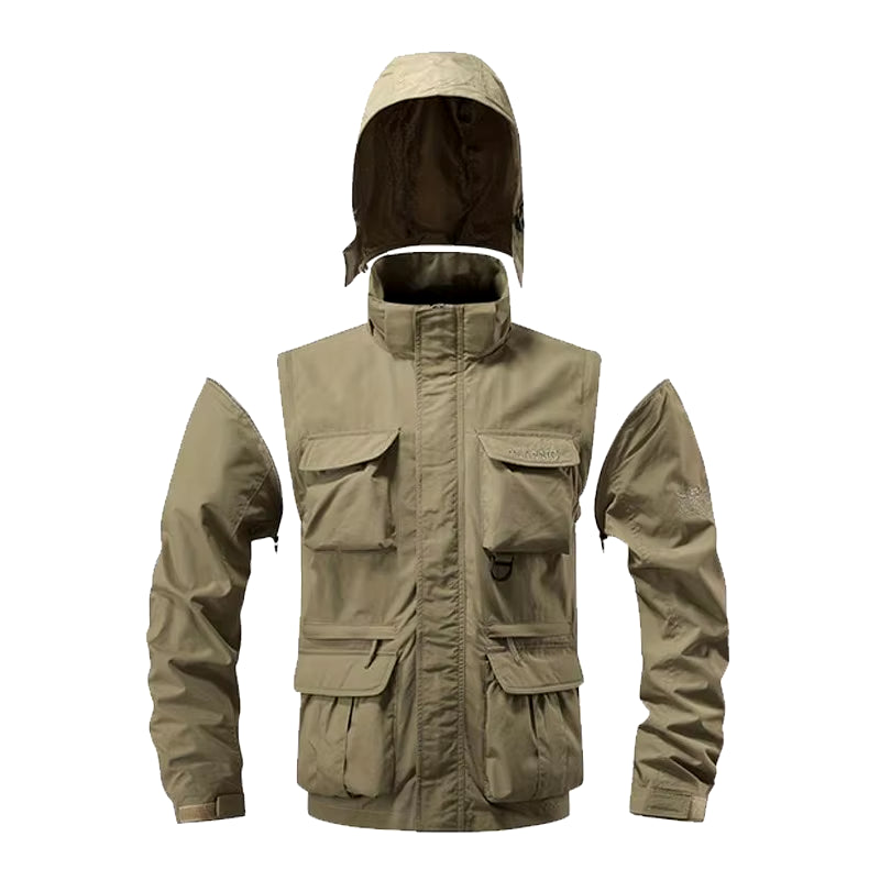 Men Windproof Hooded Jacket