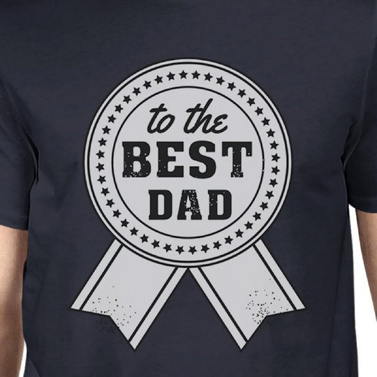 To The Best Dad Mens Navy Vintage Style Shirt