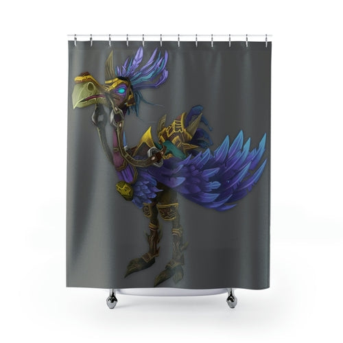 Squawkers the Ostrich Mount Bathroom Shower Curtains