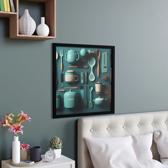 Kitchen Utensils Framed Poster