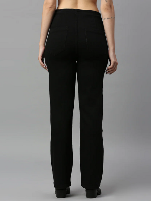 Women High Rise Denim Jeans(Size28)(Colorblack)