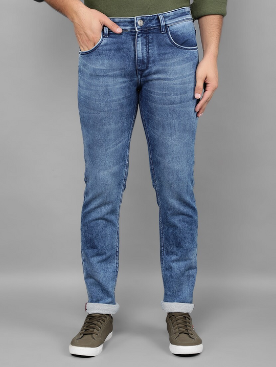 Men Light Blue Denim Jean(size32)(ColorBlue)