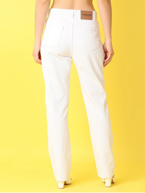 Women High Rise Denim Jeans(Size32)(Colorwhite)