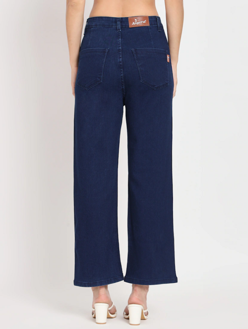 Women High Rise Denim Jeans(Size32)(Colornavy blue)