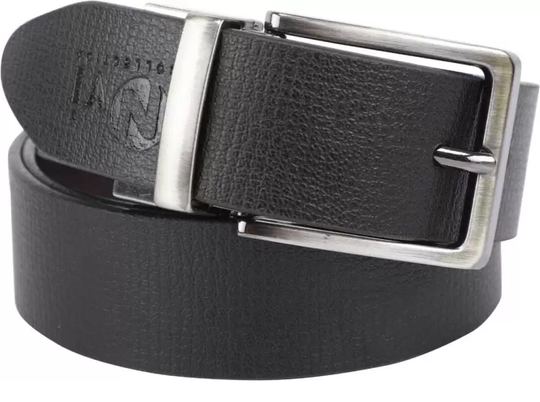 Men Black Genuine Leather Belt