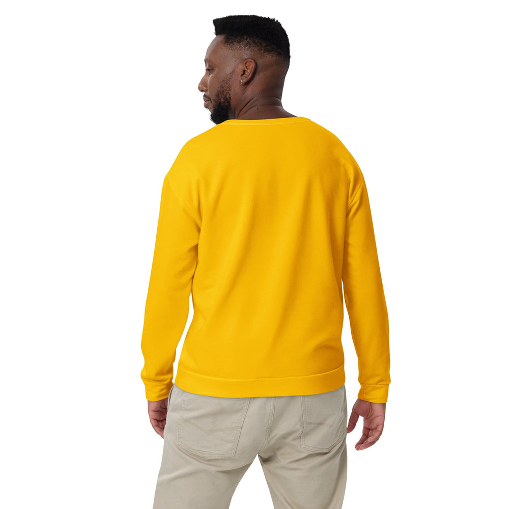 Graphic Sweatshirt for Men - Golden Yellow
