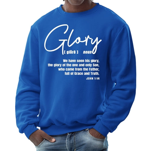 Mens Graphic Sweatshirt - Glory - Christian Inspiration