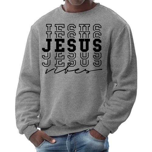 Mens Graphic Sweatshirt - Jesus Vibes