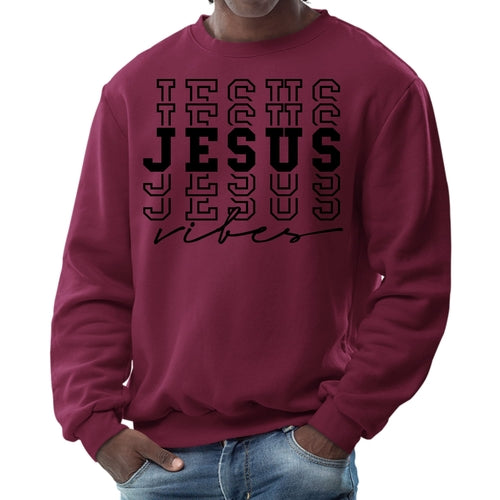 Mens Graphic Sweatshirt - Jesus Vibes