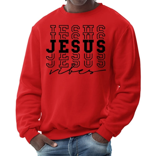 Mens Graphic Sweatshirt - Jesus Vibes