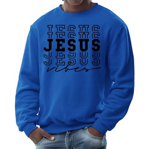 Mens Graphic Sweatshirt - Jesus Vibes