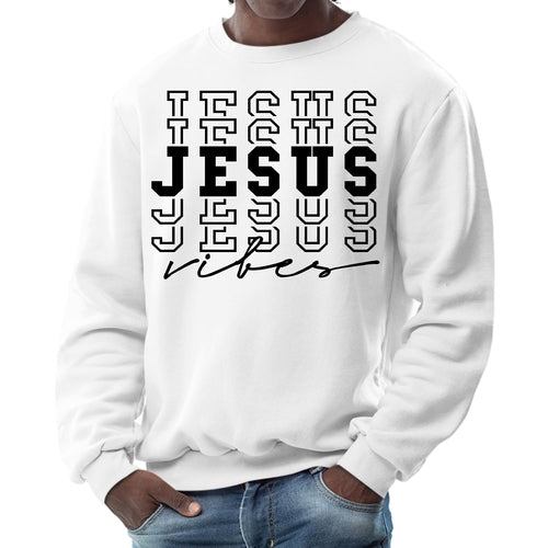 Mens Graphic Sweatshirt - Jesus Vibes