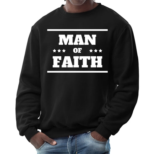 Mens Graphic Sweatshirt - Man of Faith