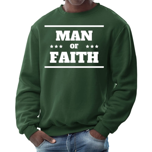 Mens Graphic Sweatshirt - Man of Faith