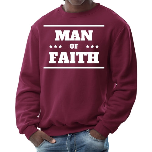 Mens Graphic Sweatshirt - Man of Faith
